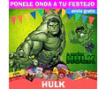 Kit Imprimible Increible Hulk Editable