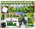 Kit Imprimible Increible Hulk Editable