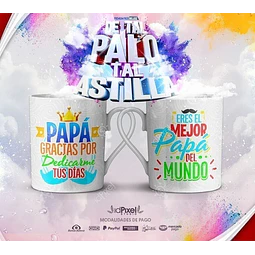 Plantillas Sublimación Tazas Día Padre Tal Palo Tal Astilla