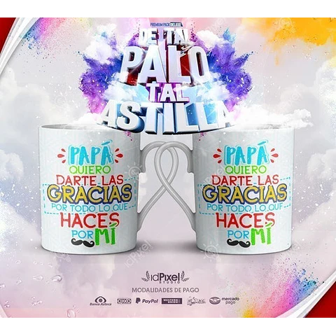 Plantillas Sublimación Tazas Día Padre Tal Palo Tal Astilla