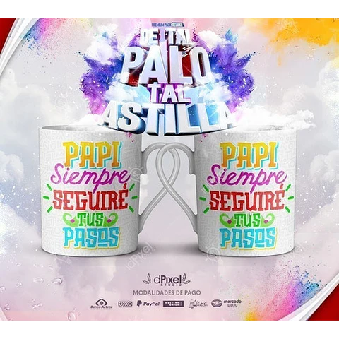 Plantillas Sublimación Tazas Día Padre Tal Palo Tal Astilla
