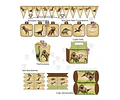 Kit Imprimible Dinosaurios Mod 2 Editable