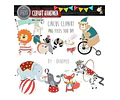 Pack Imagenes Clipart Hermoso Circo Animalitos + Regalo A1