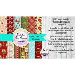 Papeles Digitales Fondos Navidad Rojo Y Verde E39