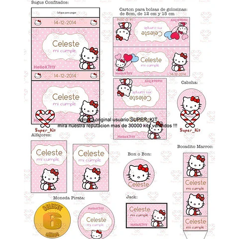 Kit Imprimible Hello Kitty Editable