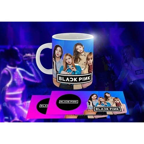 27 Plantillas Sublimación Tazas - Black Pink / K-pop