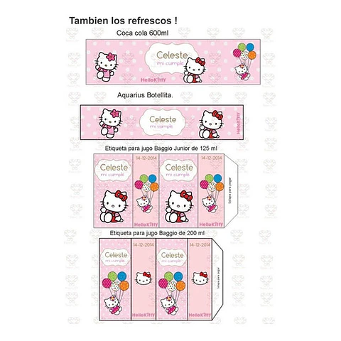 Kit Imprimible Hello Kitty Editable