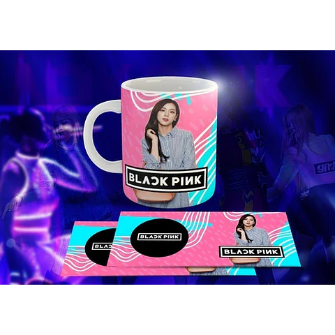 27 Plantillas Sublimación Tazas - Black Pink / K-pop