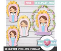 Kit Imprimible Virgencitas 1- 26 Png - jpg 