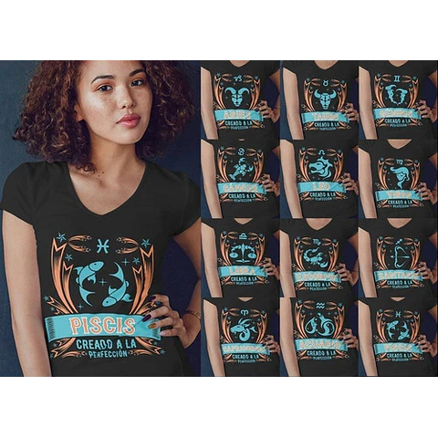 Pack Sublimación Vinil Vectores Signos Zodiacales Ai Eps Cdr