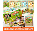 Kit Imprimible La Granja De Zenón Editable Deco Candy Bar