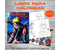 Libro Colorear Editable Imprimible De Naruto 