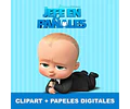 Kit Un Jefe En Pañales Clipart + Papel Digital + Jpg
