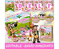 Kit Imprimible La Granja De Zenón Nena Editable Deco Candy