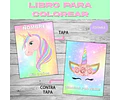 Souvenir Para Pintar Editable De Unicornios Imprimir
