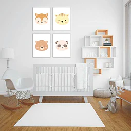 Kit X 4 Láminas Infantiles Imprimibles De Animales