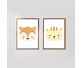 Kit X 4 Láminas Infantiles Imprimibles De Animales