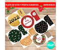Kit Imprimible X 6 Plato De Sitio Felices Fiestas (modelo 2)