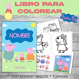 Editable Para Pintar Imprimible De Peppa Pig Familia