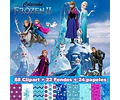 Kit Frozen Cliparts Imágenes Png Y Papeles Digitales 