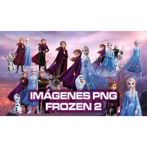 Kit Frozen Cliparts Imágenes Png Y Papeles Digitales 