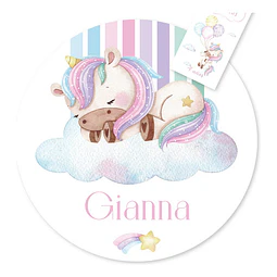 Kit Imprimible Unicornio - Candy Bar Tukit