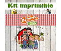 Kit De La Granja De Zenón Cumpleaños Imprimible Editable