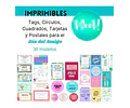 Día Del Amigo Plantillas Editables + Tarjetas Para Imprimir