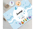 Kit Imprimible Bichikids Azul Celeste Candy Bar Tukit