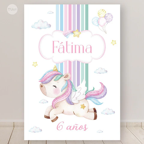 Kit Imprimible Unicornio - Candy Bar Tukit