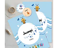 Kit Imprimible Bichikids Azul Celeste Candy Bar Tukit