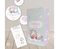 Kit Imprimible Unicornio - Candy Bar Tukit