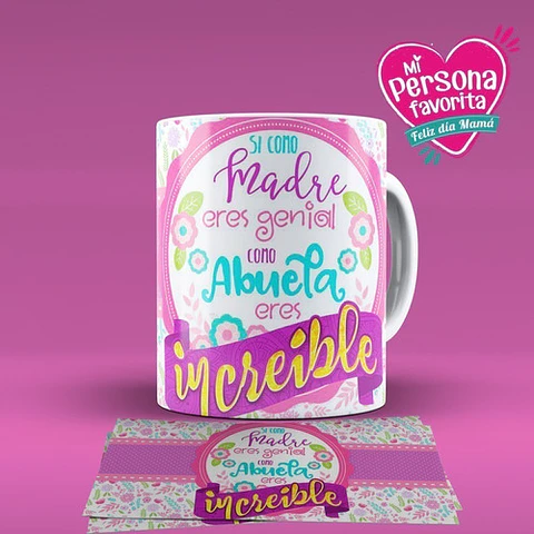 Diseños Plantillas Para Tazas Día De La Madre Sublimación M7