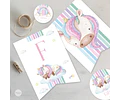 Kit Imprimible Unicornio - Candy Bar Tukit