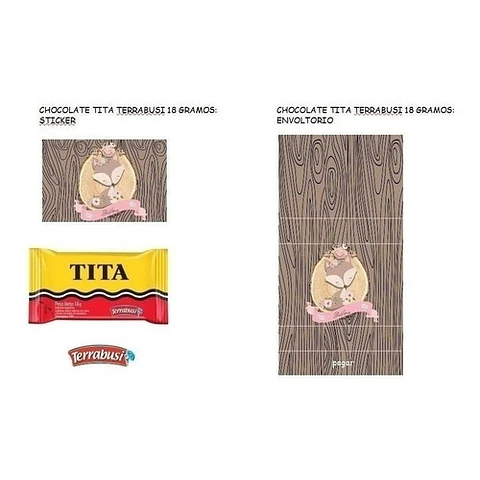 Kit Imprimible Animales Encantado Rosa Cumpleaños Candy Bar