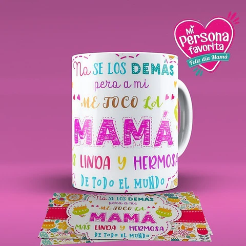 Diseños Plantillas Para Tazas Día De La Madre Sublimación M7