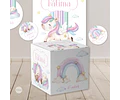 Kit Imprimible Unicornio - Candy Bar Tukit