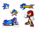 Kit Imprimible Letras 3d  Editables +   Sonic