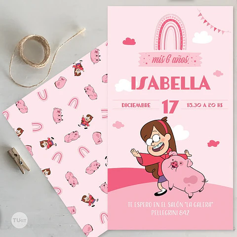 Kit Imprimible Pato Mabel Gravity Falls