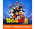 Kit Digital Dbz Clipart Png + Papeles Dragon Ball Z