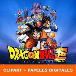 Kit Digital Dbz Clipart Png + Papeles Dragon Ball Z