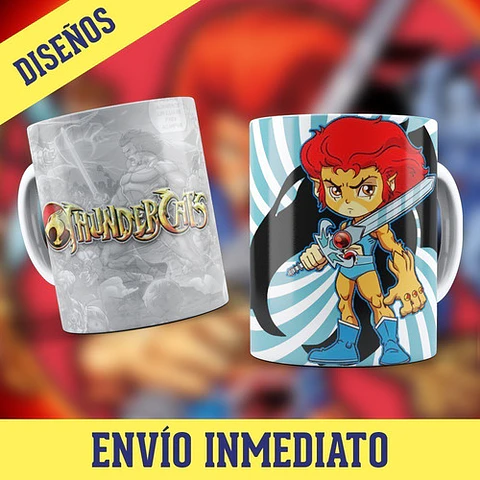 Kit Diseños Plantillas Tazas Thundercats Chibi Sublimación 1