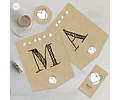 Kit Imprimible Textura Papel Kraft Candy Bar Tukit