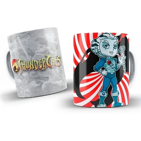 Kit Diseños Plantillas Tazas Thundercats Chibi Sublimación 1
