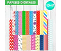 Kit Imprimible Molde Letras 3d Tamaño A4 Editables + Papeles
