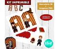 Kit Imprimible Harry Potter Letras 3d Editable + Png