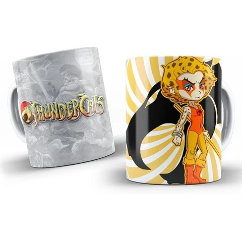 Kit Diseños Plantillas Tazas Thundercats Chibi Sublimación 1