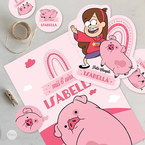 Kit Imprimible Pato Mabel Gravity Falls
