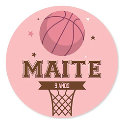 Kit Imprimible Basket Basquet Basketball Rosa Candy Bar