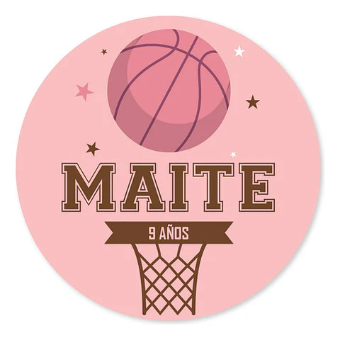 Kit Imprimible Basket Basquet Basketball Rosa Candy Bar